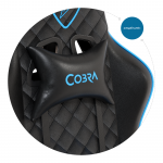 Стильне і функціональне ігрове Геймерське крісло Draco CRF192 Blue - Зображення 8