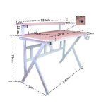 Яскравий Геймерський стіл CRF4009RGB Рожевий для геймерів - Зображення 3