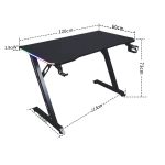 Стильний та функціональний Геймерський стіл CRF4576RGB Чорний - Зображення 9