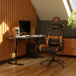 Яскравий дизайн для геймерів Ігрове Геймерське крісло Draco CRF193 Orange - Зображення 3