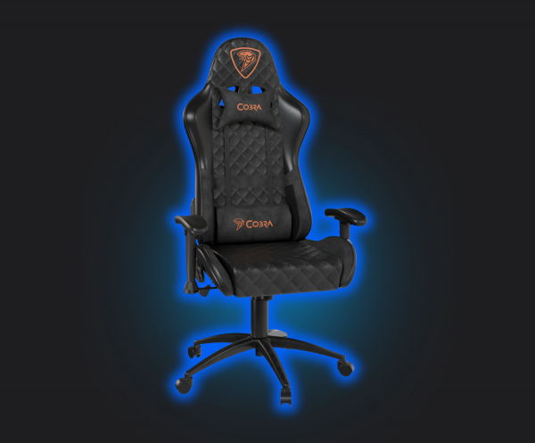 Стильне ігрове Геймерське крісло Draco CRF191 Black для зручності