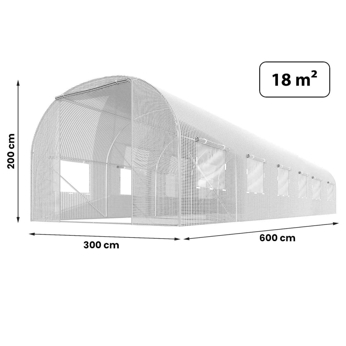 folia-na-tunel-ogrodowy-3x6m-18_361 Плівка на садову теплицю 3x6 м (18 м²) біла Plonos - Світлопроникний захист - Зображення 5