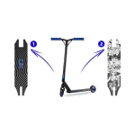 Синій трюковий самокат SOKE PRO манга - Зображення 11