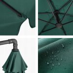 Велика складна Садова Парасолька з ультрафіолетовим захистом CLASSIC UV50 OUTTEC - Зображення 4