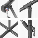 Велика Складна Садова Парасолька Захист від Сонця та Дощу CLASSIC UV50 OUTTEC О-66277 - Зображення 5