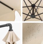 Велика Складна Садова Парасолька Захист Від Сонця та Дощу CLASSIC UV50 OUTTEC О-66278 - Зображення 4