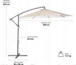 Садова Парасолька Modern Захист від Сонця з Елегантним Дизайном UV50 Outtec О-42143 - Зображення 2