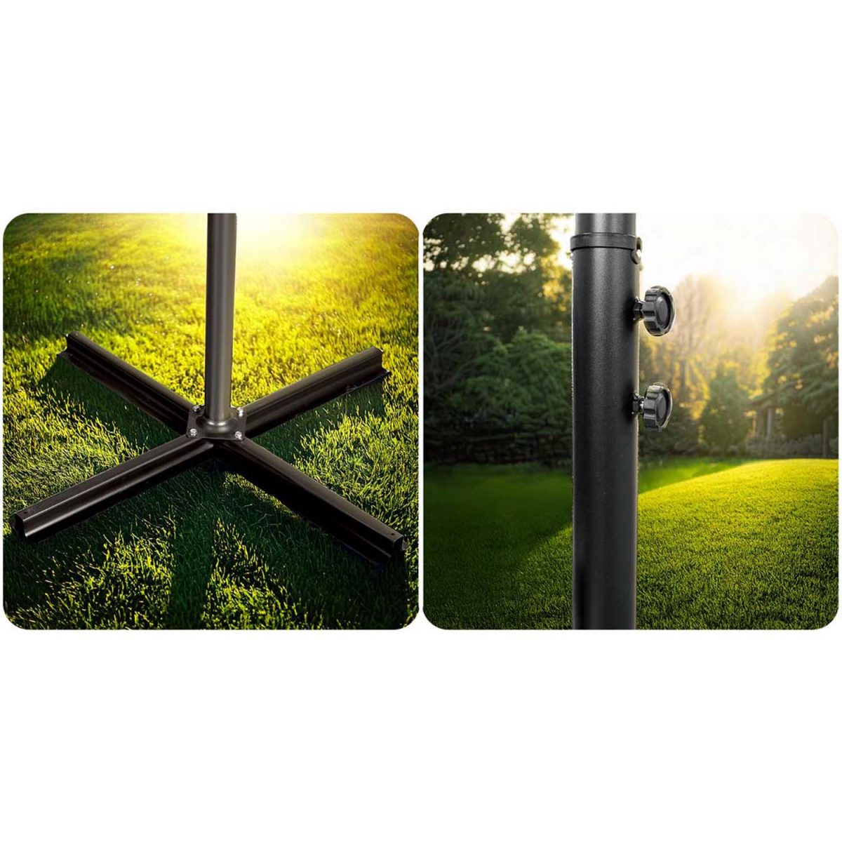 Практична та стильна складана садова Парасоль з чохлом Plonos PL-880 350см - Зображення 8