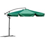 Складана садова парасоль 6 сегментів 350см зелена - Зображення 6