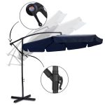 Складана садова парасоль 8 сегментів 350см синій - Зображення 9