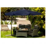 Складана садова парасоль 8 сегментів 350см синій - Зображення 6