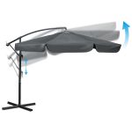 Складана садова парасоль з чохлом Plonos PL-881 8 сегментів 350 см - Зображення 5