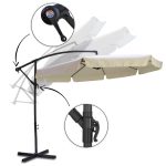 Складана садова парасоль 8 сегментів 350см бежева - Зображення 13