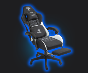 Комфорт для тривалих ігор Ігрове Геймерське крісло PLAYER 5.0 CRF52 ЧОРНЕ з підніжкою