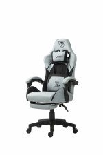 Зручність для активних геймерів Ігрове Геймерське крісло PLAYER 5.0 CRF50 БІЛЕ з підніжкою - Зображення 4