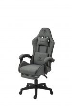 Комфортне ігрове Геймерське крісло PLAYER 5.0 CRF51 сірий з підніжкою - Зображення 4