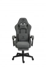 Комфортне ігрове Геймерське крісло PLAYER 5.0 CRF51 сірий з підніжкою - Зображення 5