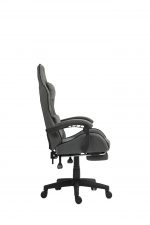 Комфортне ігрове Геймерське крісло PLAYER 5.0 CRF51 сірий з підніжкою - Зображення 7