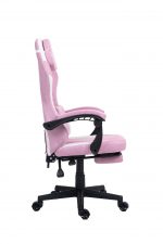 Комфортне ігрове Геймерське крісло PLAYER 5.0 CRF54PK PINK з підніжкою - Зображення 8