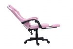 Комфортне ігрове Геймерське крісло PLAYER 5.0 CRF54PK PINK з підніжкою - Зображення 10
