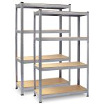 Міцний і просторий металевий складський стелаж Plonos PL-701 174 x 80 x 40 см набір 2 шт - Зображення 2