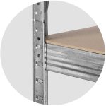 Металевий складський стелаж Plonos PL-700 150 x 75 x 30 см набір 2 шт. - Зображення 8