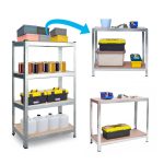 Металевий складський стелаж Plonos PL-700 150 x 75 x 30 см набір 2 шт. - Зображення 12