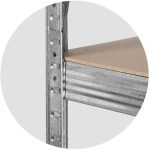 Ідеальний для складів Металевий Стелаж 180 x 90 x 40 см Plonos PL-702 набір 2 шт - Зображення 8