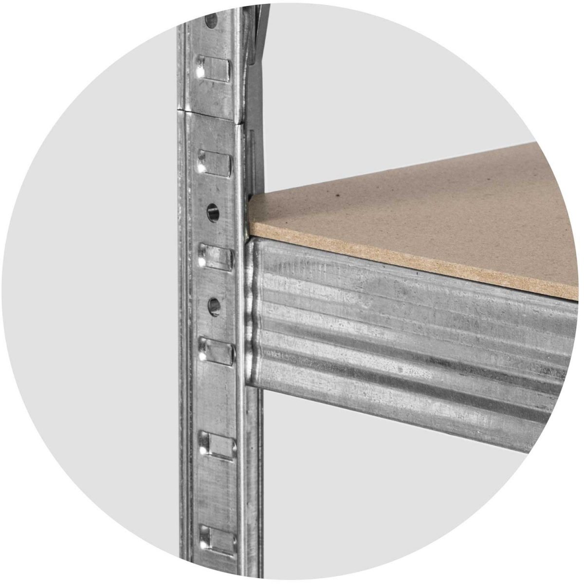 Металевий складський стелаж для великого вантажу Plonos PL-702 180 x 90 x 40 см набір 2 шт. - Зображення 8