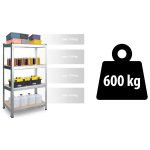 Ідеальний для складів Металевий Стелаж 180 x 90 x 40 см Plonos PL-702 набір 2 шт - Зображення 11