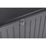 Садова скриня 109 x 51 x 55 см 270 л сіра - Стильне та містке рішення - Зображення 14