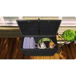 Садова скриня 109 x 51 x 55 см 270 л чорна - Для зберігання інструментів - Зображення 5