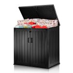 Садова скриня 116 x 112.5 x 71 см 775 л чорна - Великі об'єми для зберігання - Зображення 11