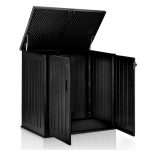 Садова скриня 116 x 112.5 x 71 см 775 л чорна - Великі об'єми для зберігання - Зображення 5