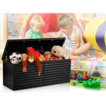 Садова скриня 143.5 x 57 x 53.5 см 390 л чорна - Практичне зберігання на вулиці - Зображення 11