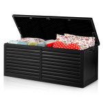 Садова скриня 143.5 x 57 x 53.5 см 390 л чорна - Практичне зберігання на вулиці - Зображення 9