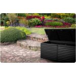 Садова скриня 143.5 x 57 x 53.5 см 390 л чорна - Практичне зберігання на вулиці - Зображення 5