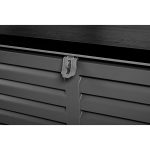 Садова скриня 143 x 57 x 53.5 см 390 л чорна-сіра - Модерний дизайн для саду - Зображення 13