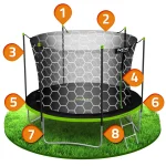 Садовий Батут з внутрішньою сіткою та драбинкою Neo-Sport 10ft/312 см - Зображення 13