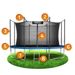 Садовий Батут з внутрішньою сіткою та драбинкою Neo-Sport 13ft/404 см - Зображення 12