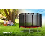 Садовий Батут з зовнішньою сіткою та драбинкою Neo-Sport  8ft/252 см - Зображення 7
