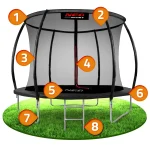 Садовий Батут профільований з внутрішньою сіткою Neo-Sport 10ft/312 см - Зображення 11