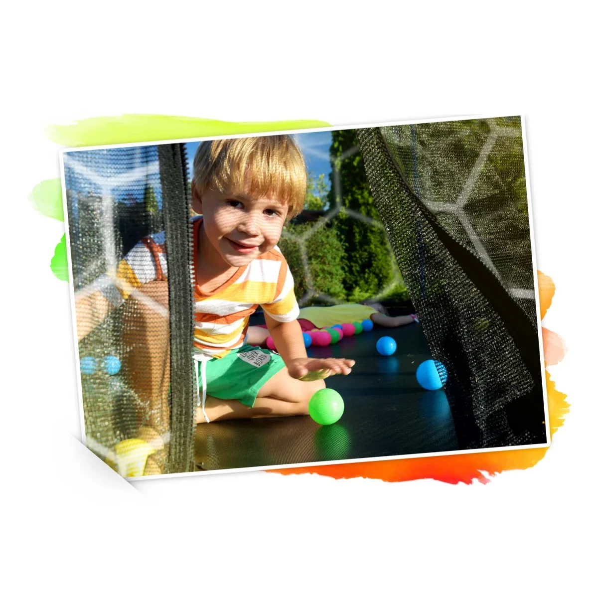 Садовий Батут профільований з внутрішньою сіткою Neo-Sport 8ft/252 см - Зображення 12