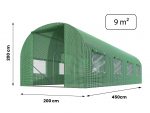 Посилена садова теплиця 2 x 4.5 м H2 м (9 м²) Plonos - Надійний парник - Зображення 2