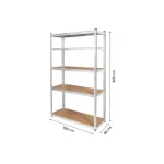Металевий стелаж на 5 полиць Rebel RB-1252 на 205х120х45 см 750кг - Зображення 4