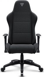 Геймерське крісло SENSE7 Spellcaster FUKU XL тканинне крісло чорне - Зображення 4