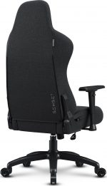 Геймерське крісло SENSE7 Spellcaster FUKU XL тканинне крісло чорне - Зображення 7