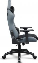 Геймерське крісло SENSE7 Spellcaster Fuku PU + алькантара нахил 90°–160° чорно-сіре - Зображення 5