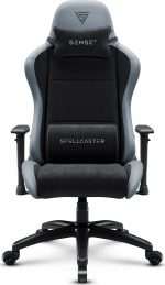 Геймерське крісло SENSE7 Spellcaster FUKU XL PU чорно/сіре - Зображення 3