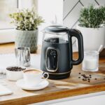 Скляний електричний чайник Adler AD 1305 LED 1.7л 2200Вт 40°C-100°C black gold